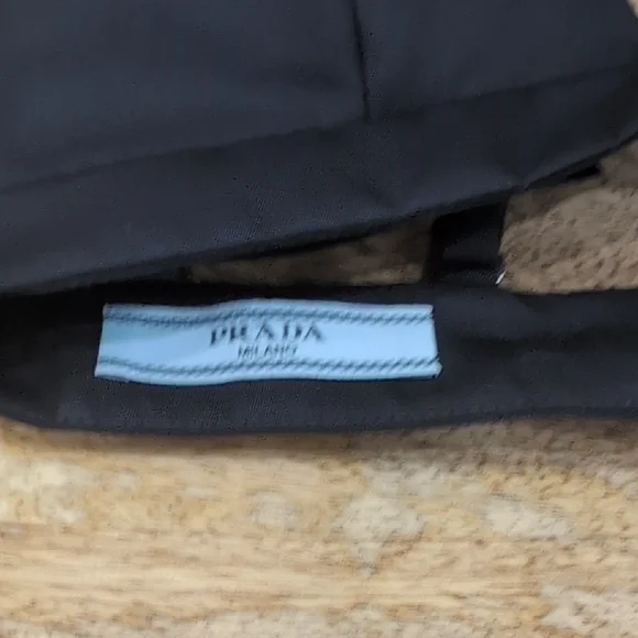 Prada Black Triangle Re-Nylon Satin Bra Top 0 IT 36 - Picture 3 of 6